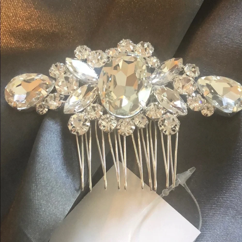 BRIDAL HAIR CLIP COMB | GORGEOUS RHINESTONE BRIDAL HAIR CLIP - Wedding PROM